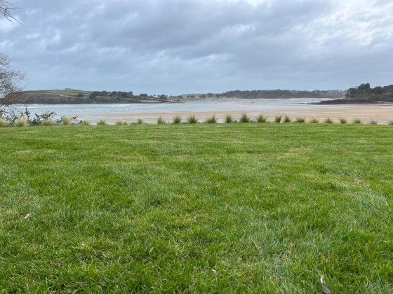 gazon rustique, bord de mer